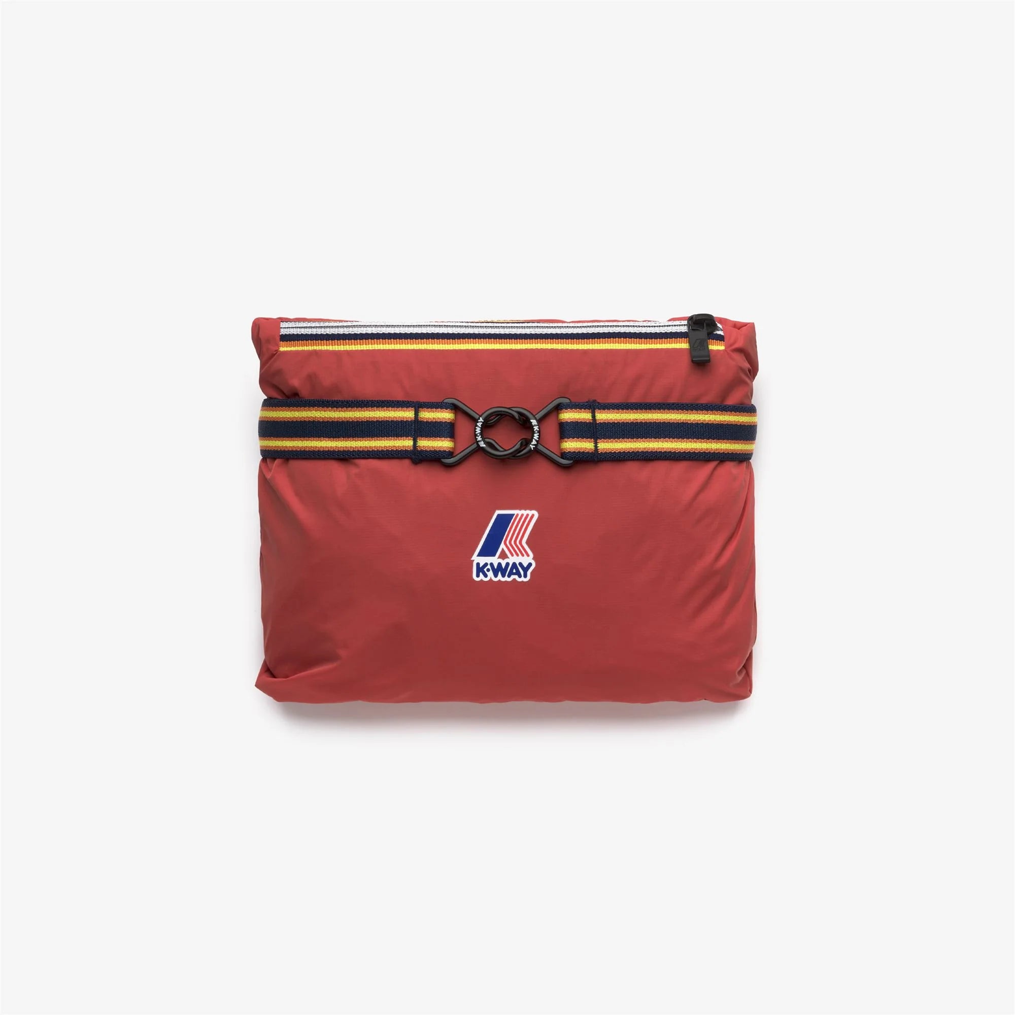 Le Vrai 4.0 Leon - Unisex Packable Quarter Zip Rain Jacket in Red Jasper
