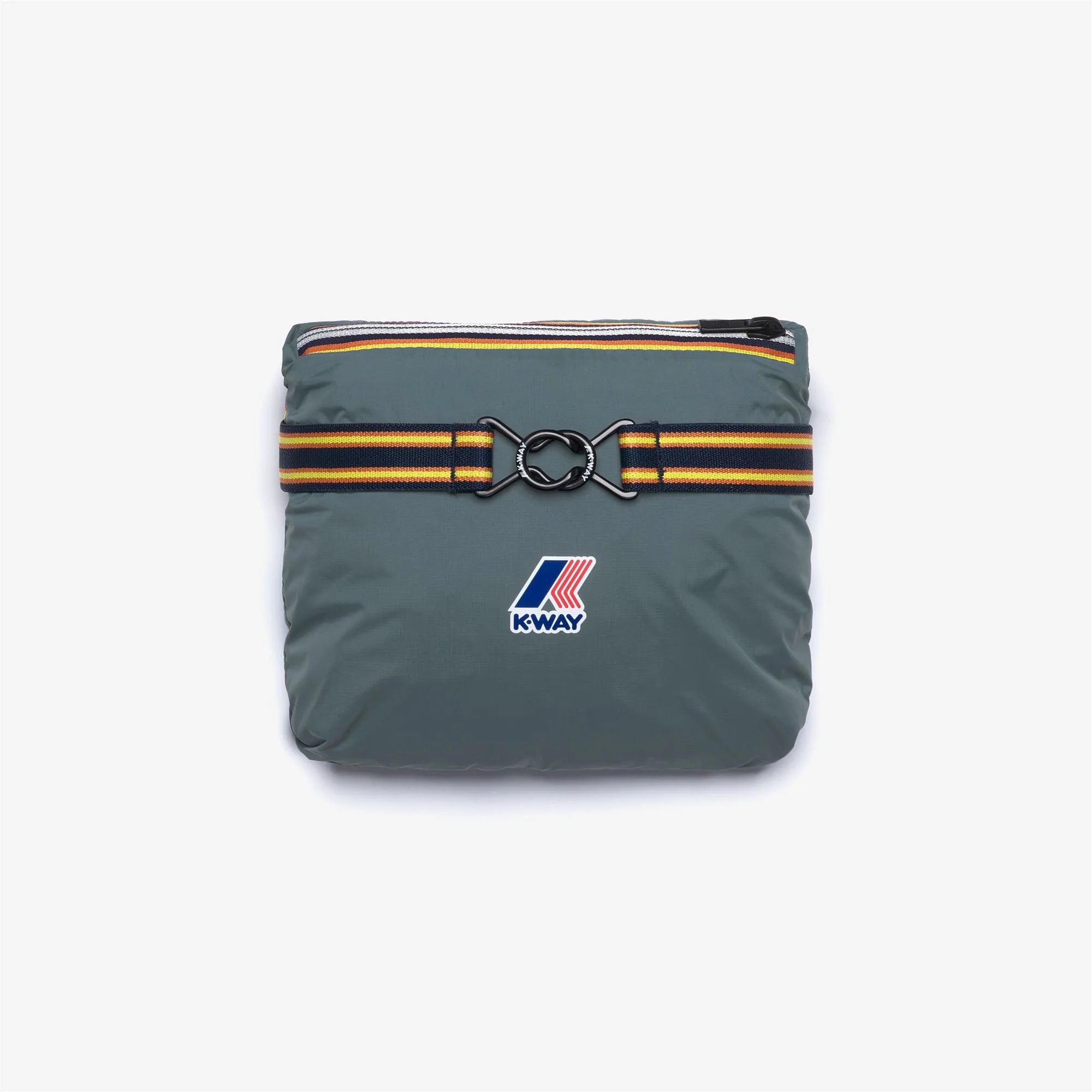 Le Vrai 4.0 Leon - Unisex Packable Quarter Zip Rain Jacket in Green Iron