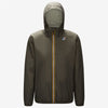 Claude Orsetto - Unisex Sherpa Lined Waterproof Full Zip Rain Jacket in Grey Smoke