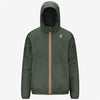 Claude Warm - Unisex Full Zip Waterproof Padded Jacket in Green Blackish
