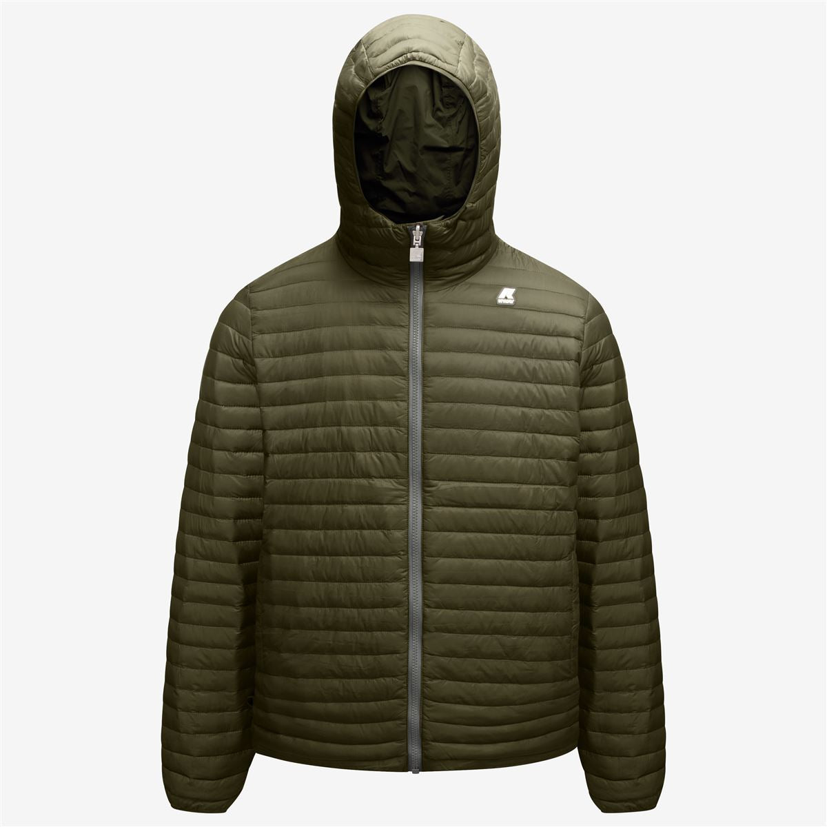 Jukes Thermo Light Double - Reversible Men Hooded Jacket in Green Blackish