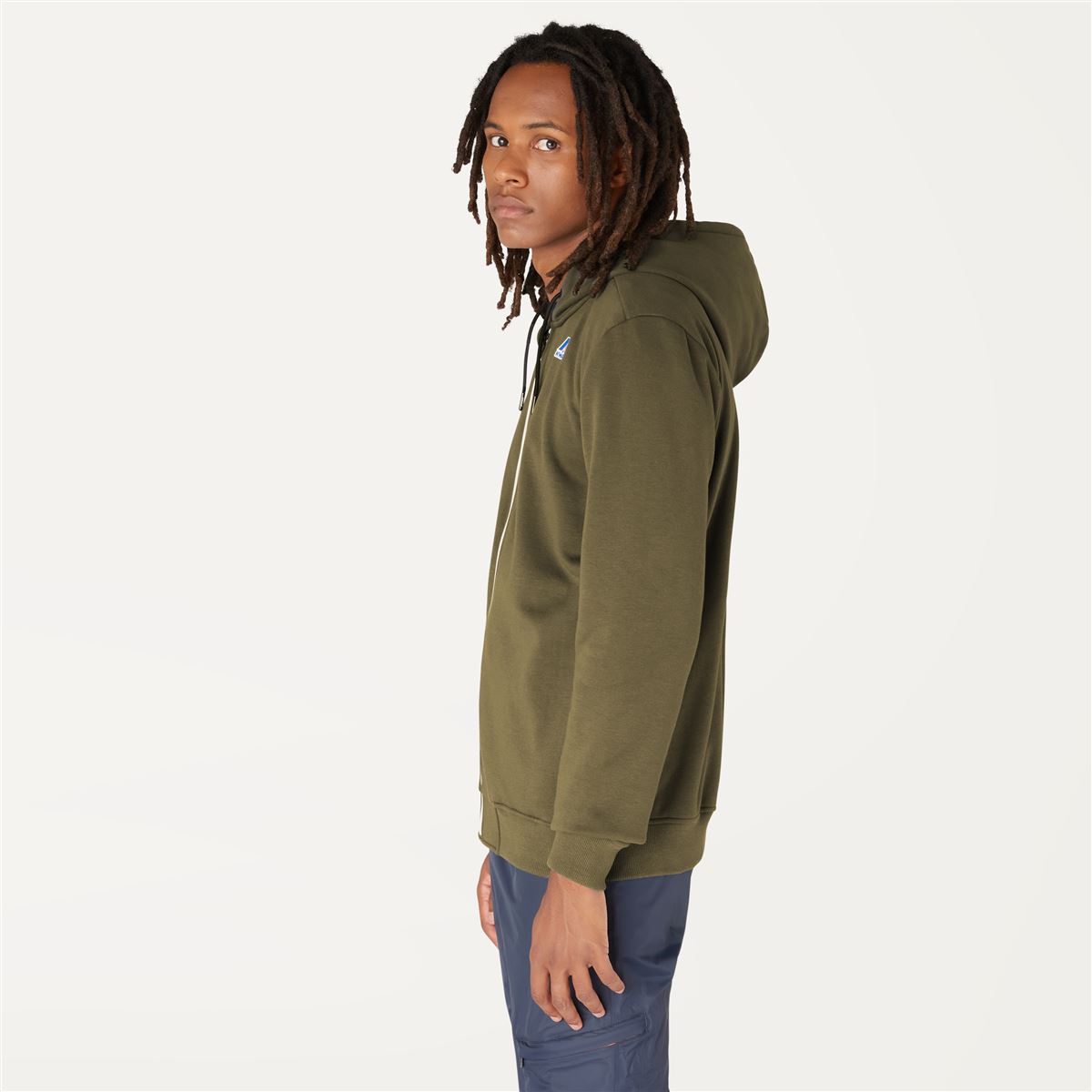 Arnel - Unisex Hooded Fleece Sweatshirt in Green Blackish
