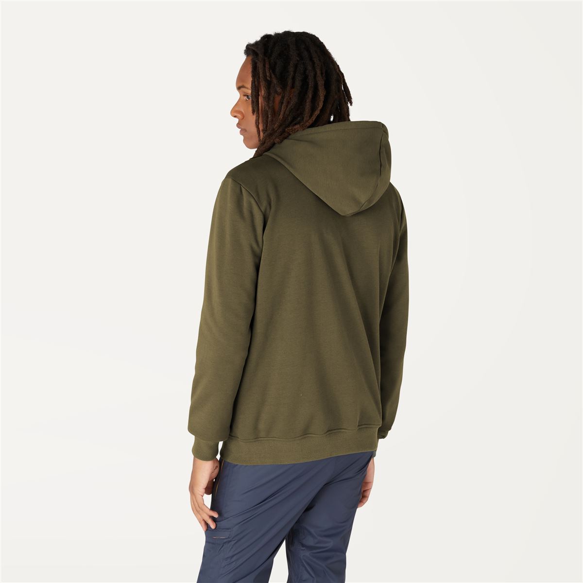 Arnel - Unisex Hooded Fleece Sweatshirt in Green Blackish