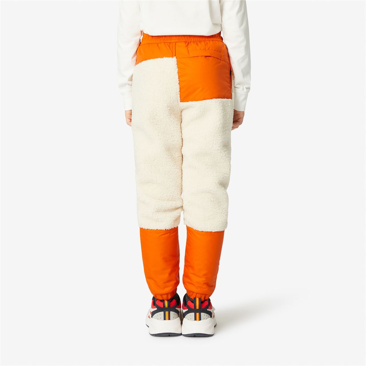 Kael Orsetto - Kids Lined Pants in Ecru - Orange Rust