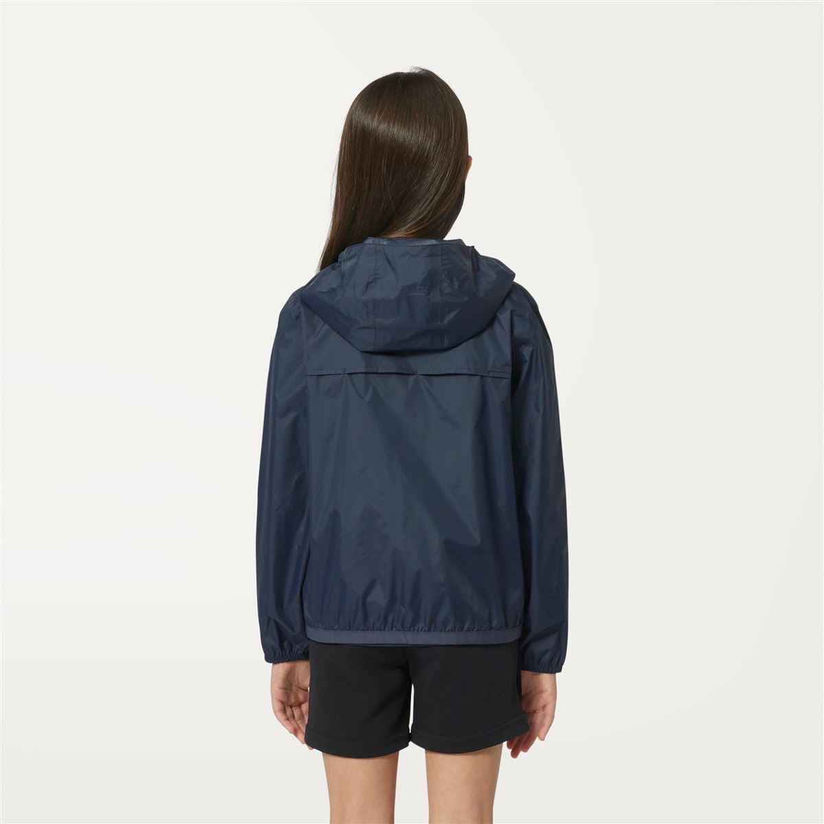 Claude - Kids Packable Full Zip Waterproof Rain Jacket in Blue Depht