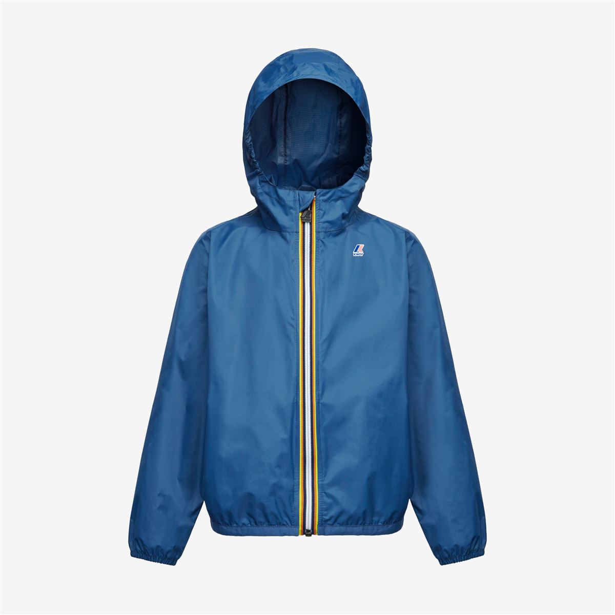 Claude - Kids Packable Full Zip Rain Jacket in Blue Deep