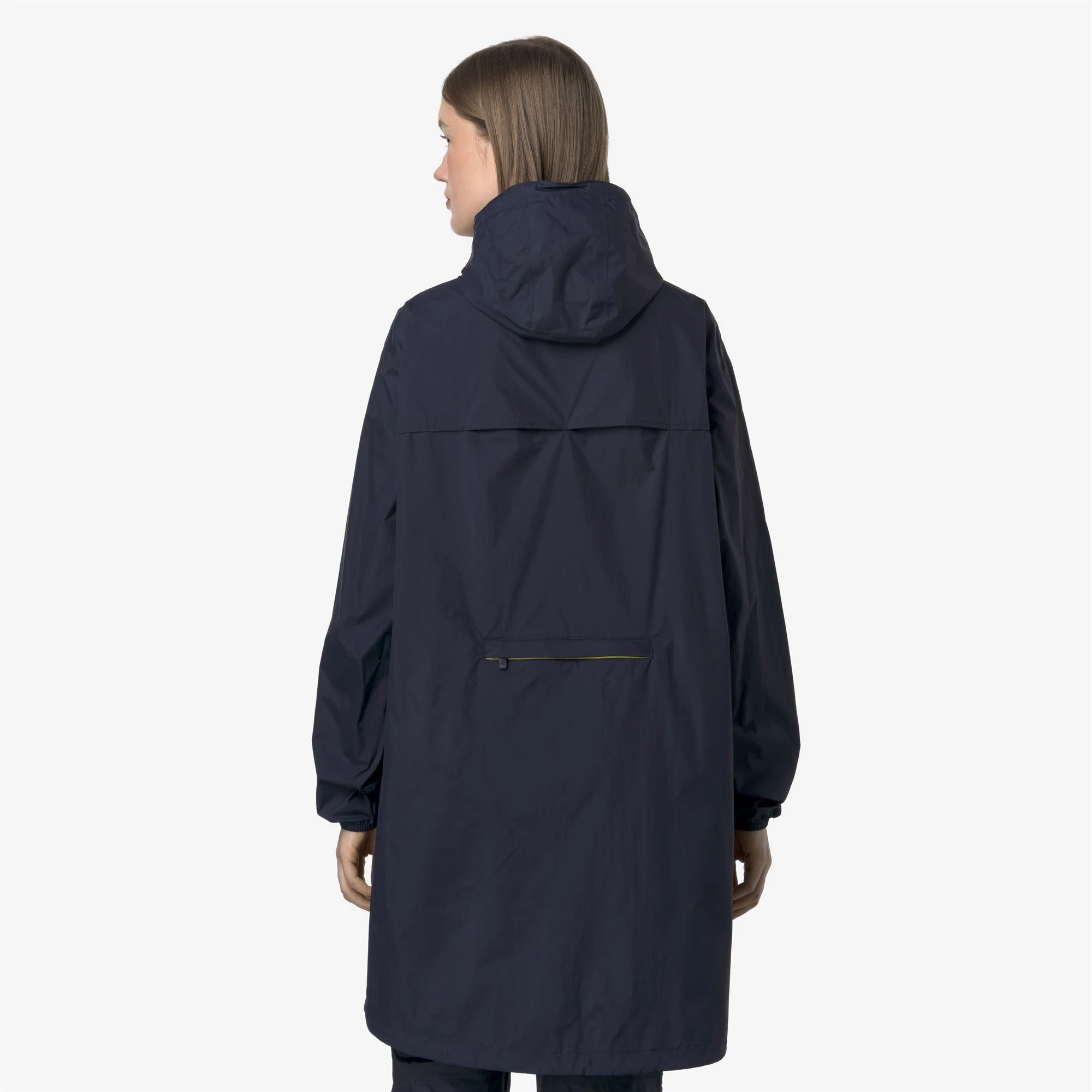 Le Vrai 4.0 Eiffel East - Unisex Waterproof Packable Long Rain Jacket in Blue Depht