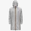 Eiffel - Unisex Waterproof Packable Long Rain Jacket in Grey Mid