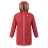 Eiffel Orsetto - Unisex Sherpa Lined Waterproof Rain Jacket in Red Dk