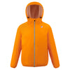 Claude Orsetto - Unisex Sherpa Lined Waterproof Full Zip Rain Jacket in Orange