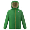 Claude Orsetto - Unisex Sherpa Lined Waterproof Full Zip Rain Jacket in Green Md