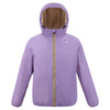 Claude Orsetto - Unisex Sherpa Lined Waterproof Full Zip Rain Jacket in Violet Lavender