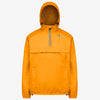 Leon - Packable Quarter Zip Rain Jacket in Orange