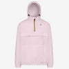 Leon - Packable Quarter Zip Rain Jacket in Pink Intense