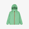 Claude - Kids Packable Full Zip Rain Jacket in Green Zeph
