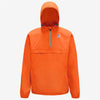 Leon - Veste de pluie pliable quart zip en orange clair