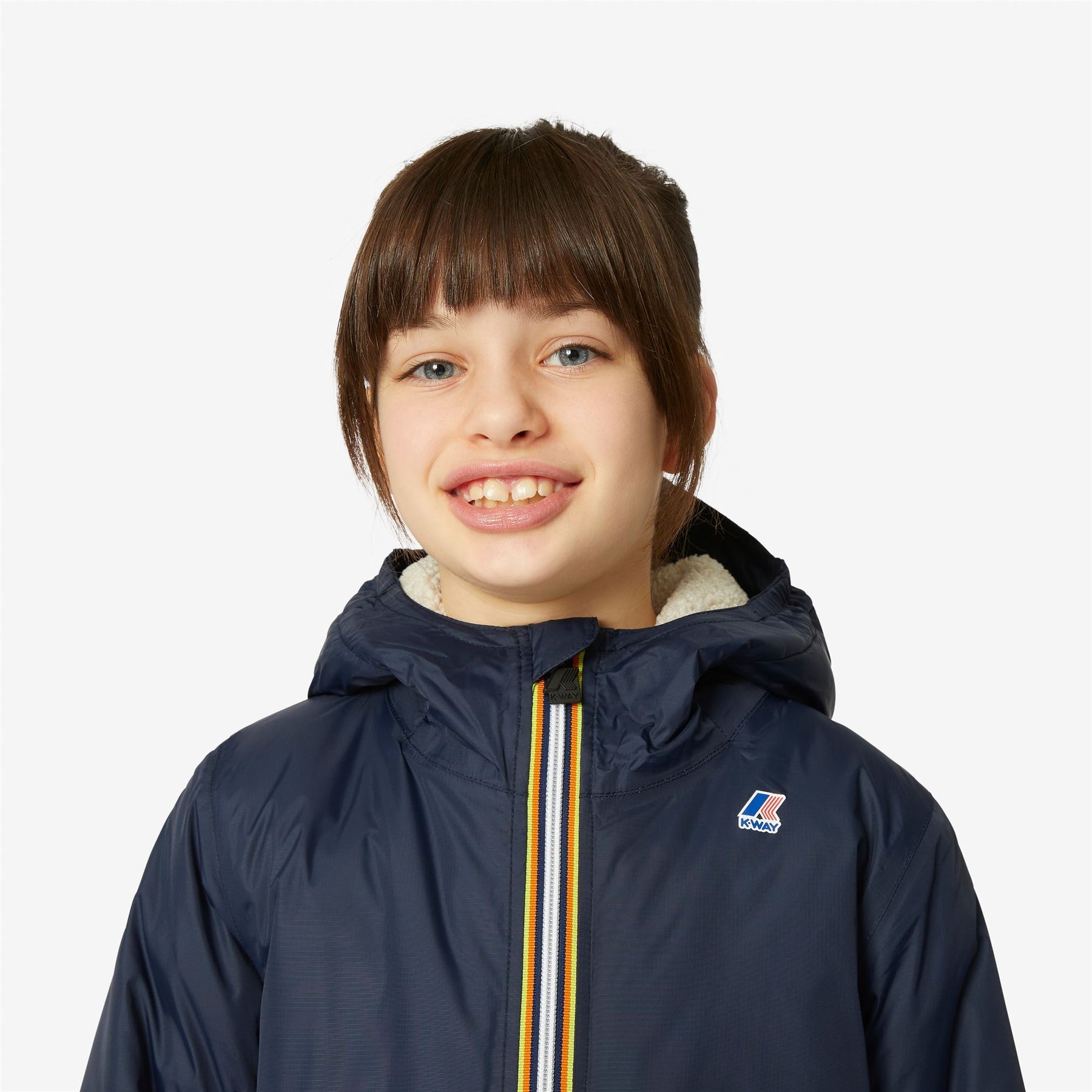 Claude Orsetto - Kids Lined Jackets in Ecru - Blue Depth