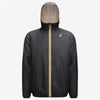 Claude Orsetto - Unisex Sherpa Lined Waterproof Full Zip Rain Jacket in Black Pure