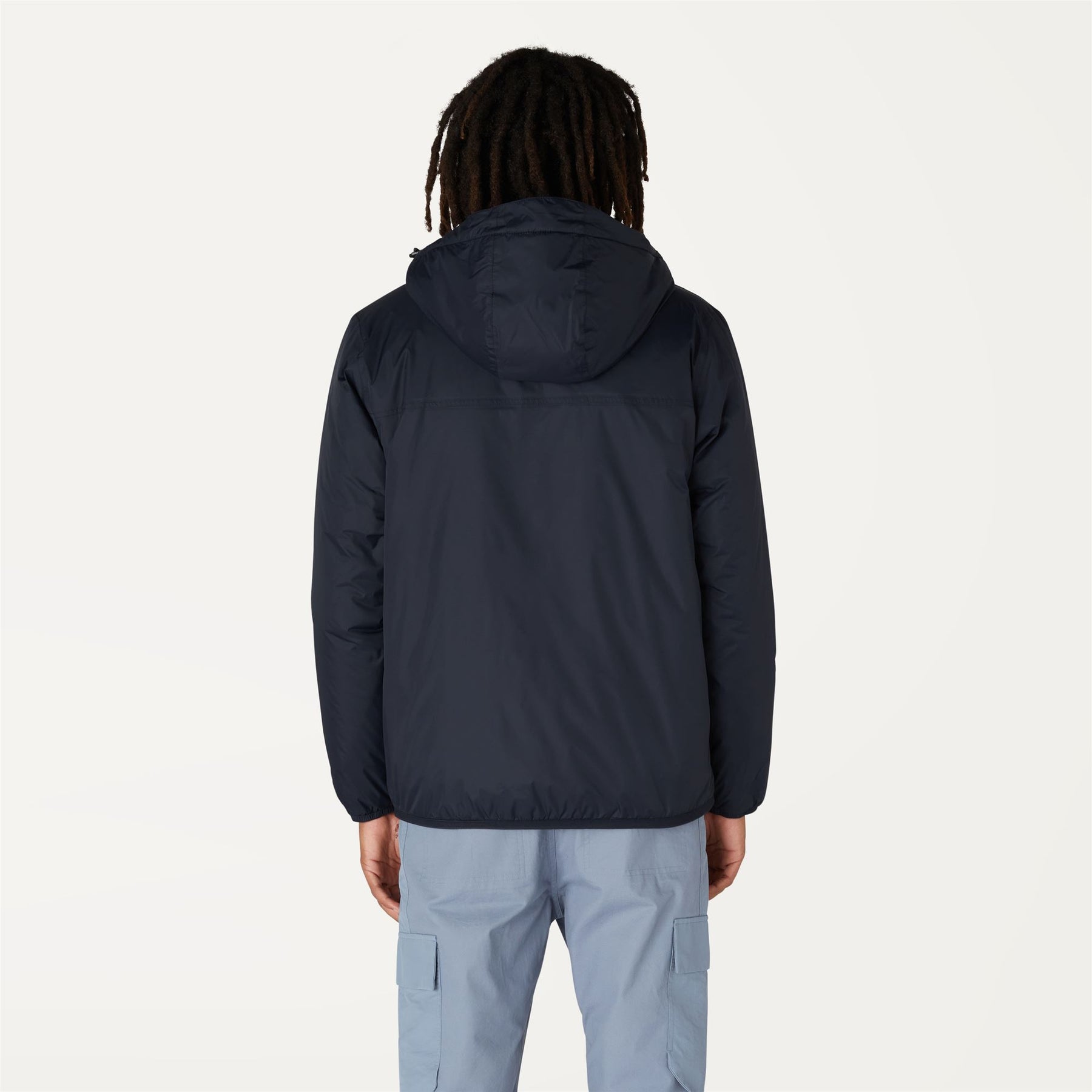 Claude Orsetto - Unisex Lined Full Zip Rain Jacket in Blue Depht