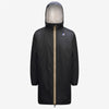Eiffel Orsetto - Unisex Sherpa Lined Waterproof Rain Jacket in Black Pure