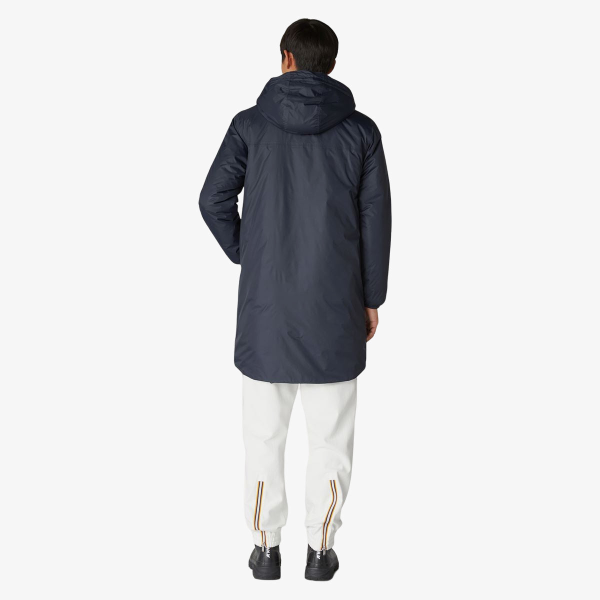 Eiffel Orsetto - Unisex Packable Lined Long Rain Jacket in Blue Depht