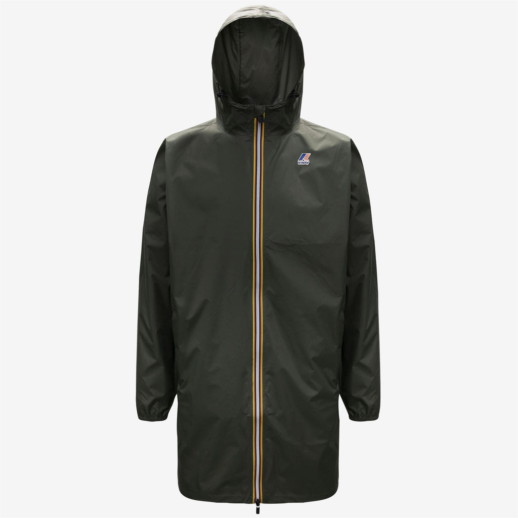 K-Way Eiffel Black Torba Unisex Waterproof Packable Long Rain Jacket