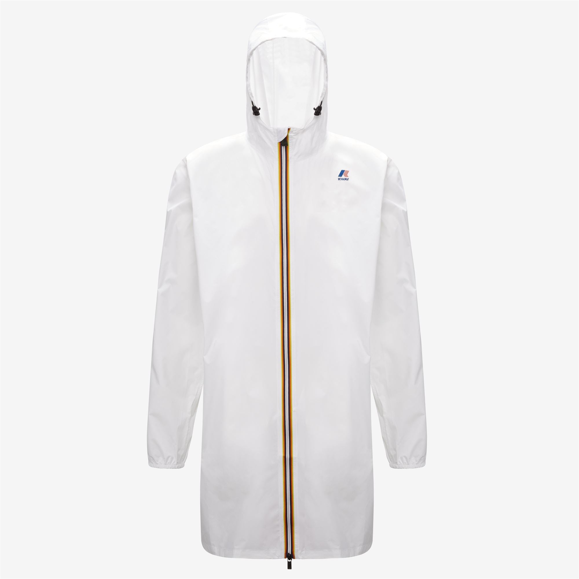 Eiffel - Unisex Waterproof Packable Long Rain Jacket in White