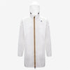 Eiffel - Unisex Waterproof Packable Long Rain Jacket in White