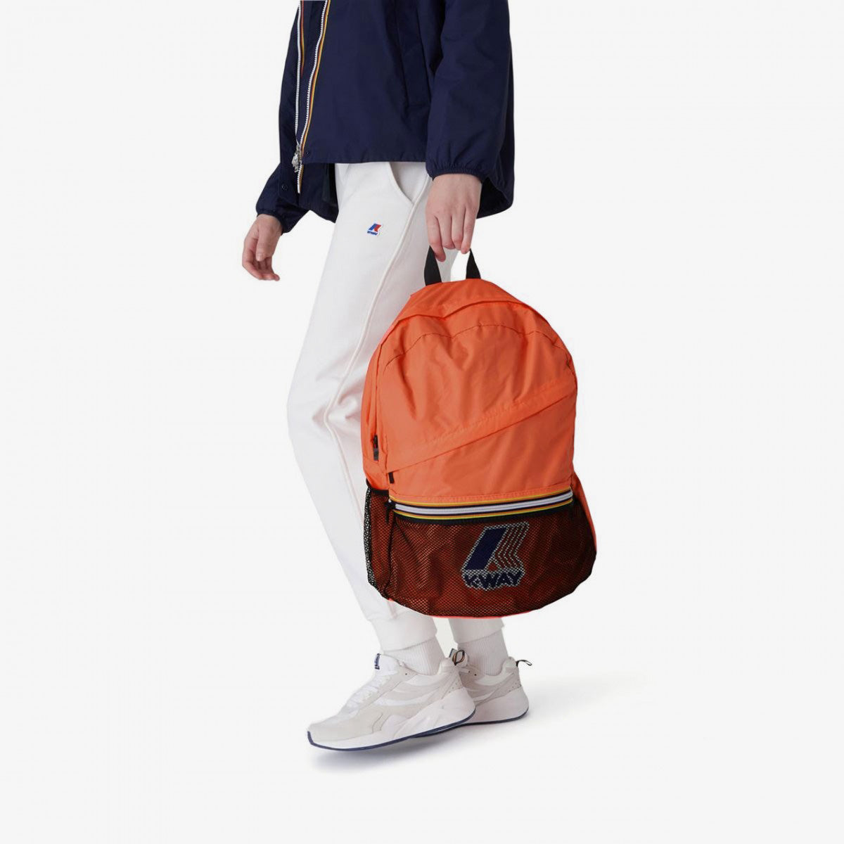 Francois - Packable Ripstop Backpack in Orange