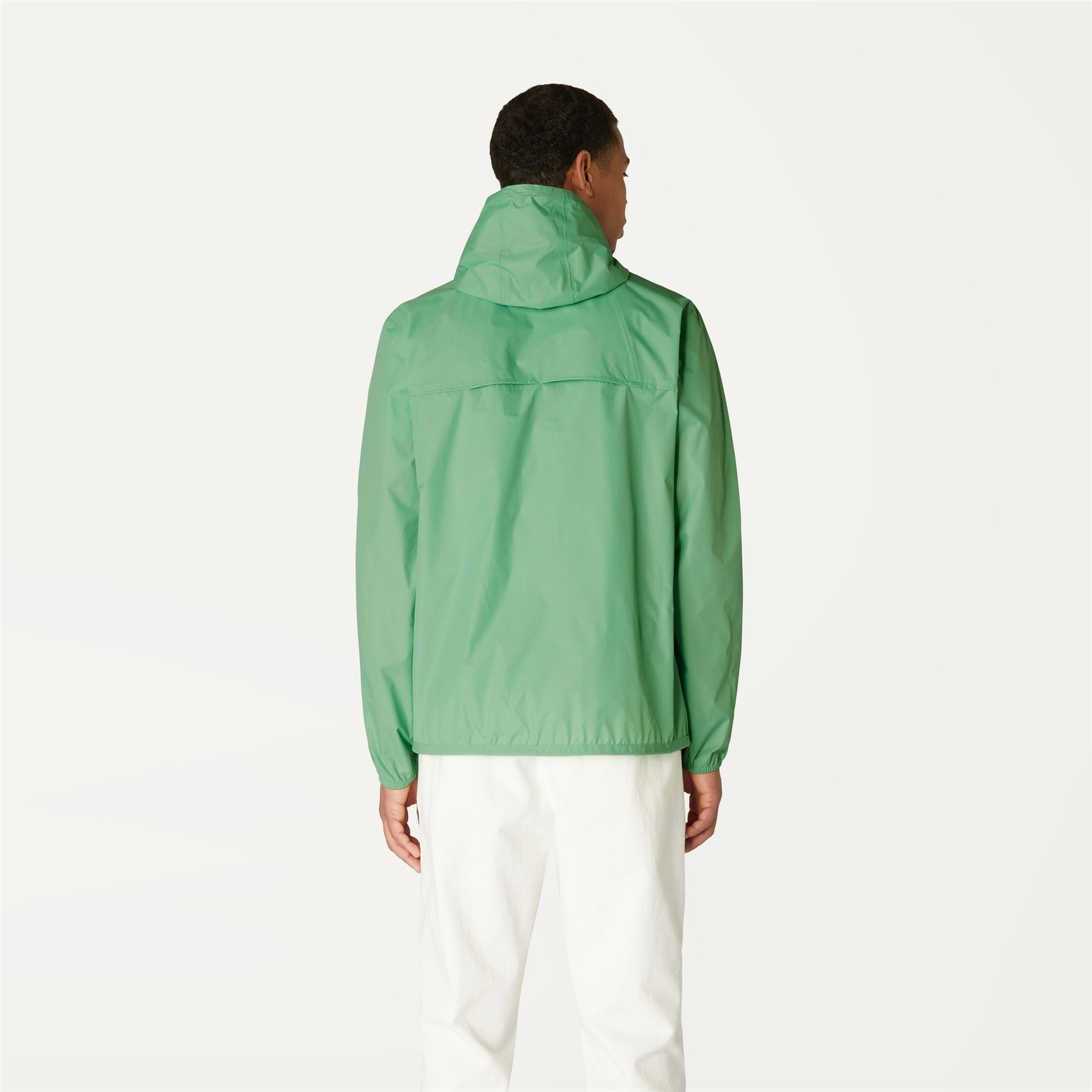 Claude - Unisex Packable Full Zip Waterproof  Rain Jacket in Green Zeph