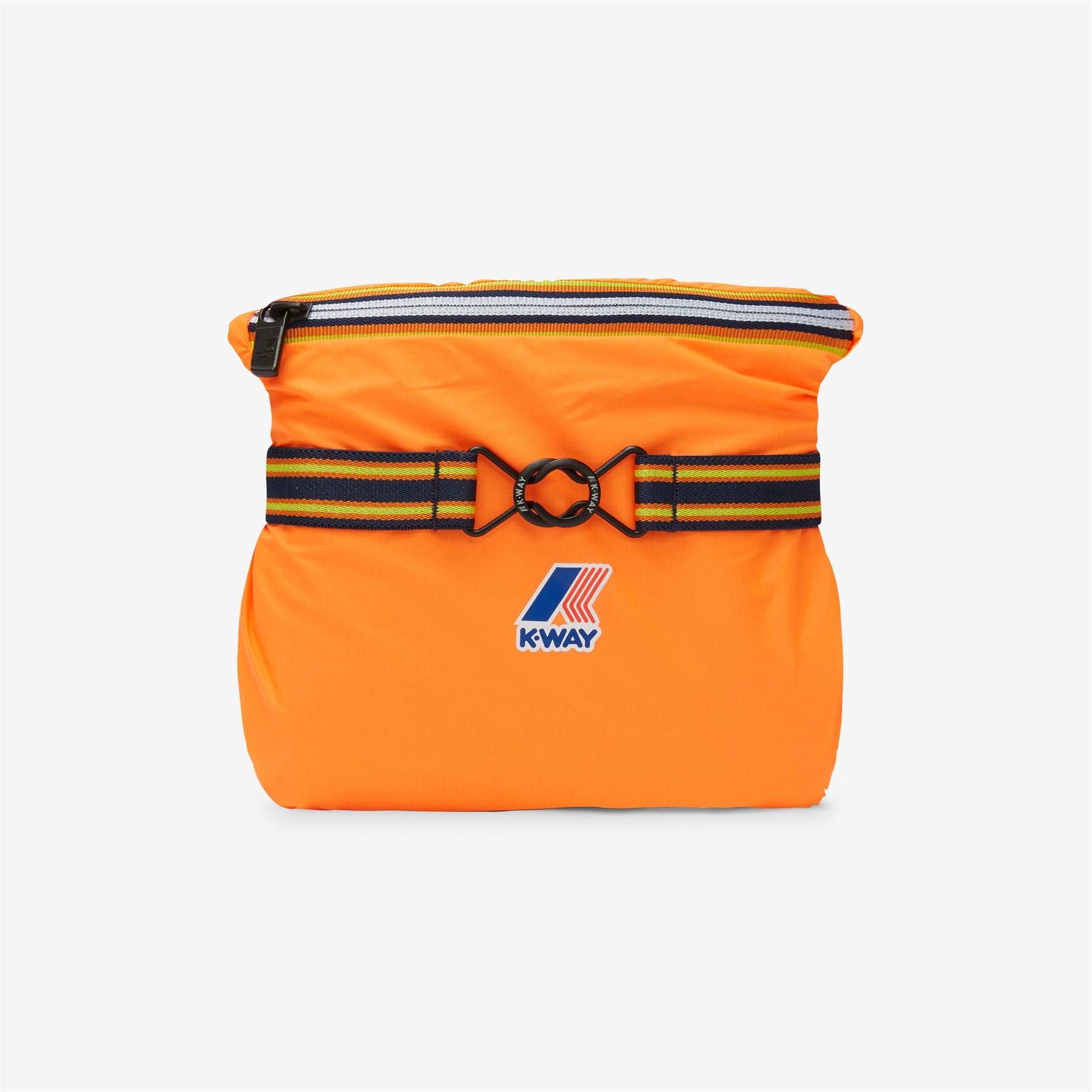 K-Way Le Vrai Claude Orange Unisex Packable Full Zip Windbreaker & Rain ...