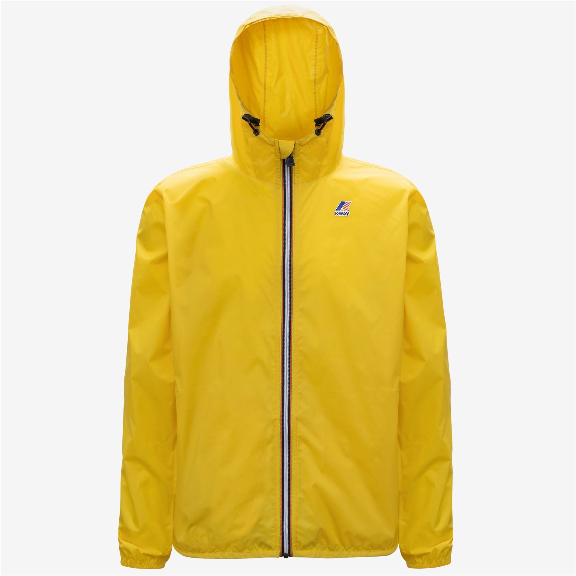 Claude - Unisex Packable Full Zip Waterproof  Rain Jacket in Yellow Dk