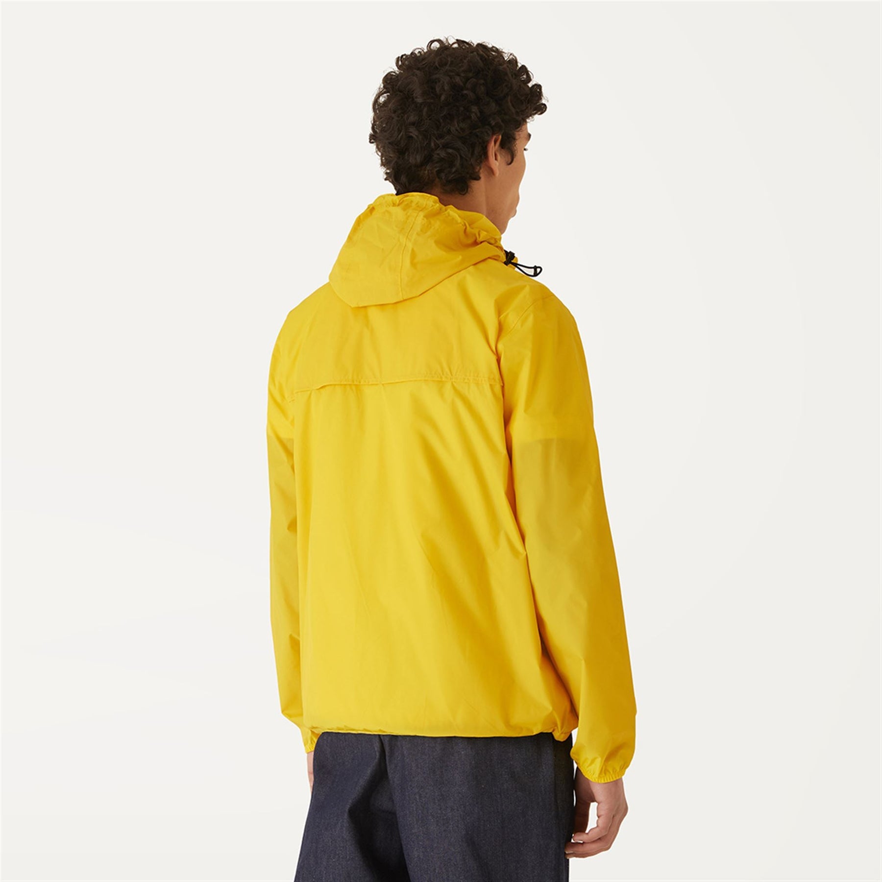Claude - Unisex Packable Full Zip Waterproof  Rain Jacket in Yellow DkClaude - Unisex Packable Full Zip Waterproof  Rain Jacket in Yellow Dk