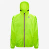 Claude - Unisex Packable Full Zip Waterproof  Rain Jacket in Yellow Soleil