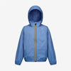 Claude - Kids Packable Full Zip Waterproof Rain Jacket in AZURE DK
