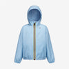 Claude - Kids Packable Full Zip Waterproof Rain Jacket in Azure Light Marine