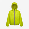 Claude - Veste de pluie pliable entièrement zippée pour enfants en vert citron vert