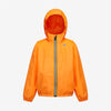Claude - Veste de pluie imperméable et repliable pour enfants en orange clair