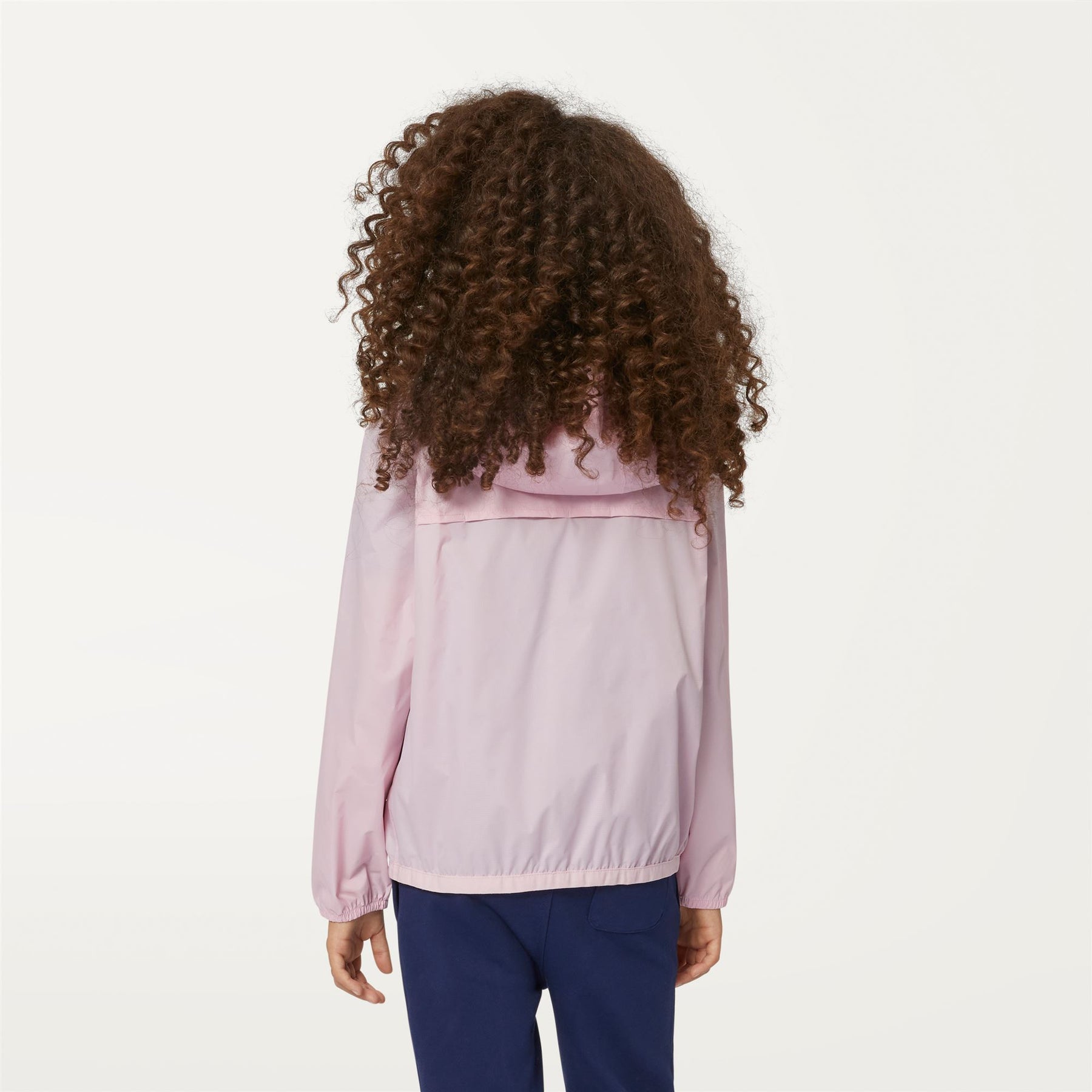 Claude - Kids Packable Full Zip Waterproof Rain Jacket in Pink