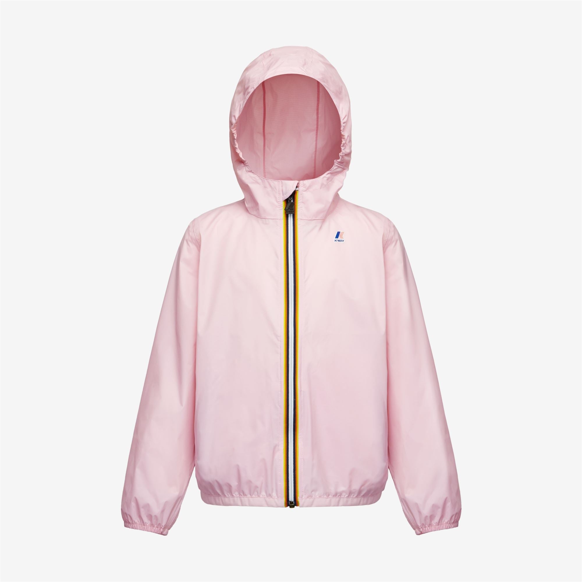 Claude - Kids Packable Full Zip Rain Jacket in Pink