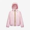 Claude - Kids Packable Full Zip Waterproof Rain Jacket in Pink