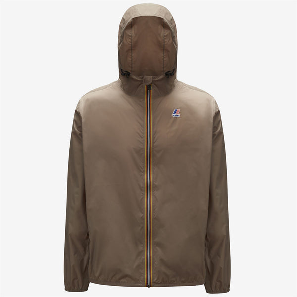 K-Way Le Vrai Claude Beige Taupe Unisex Packable Full Zip
