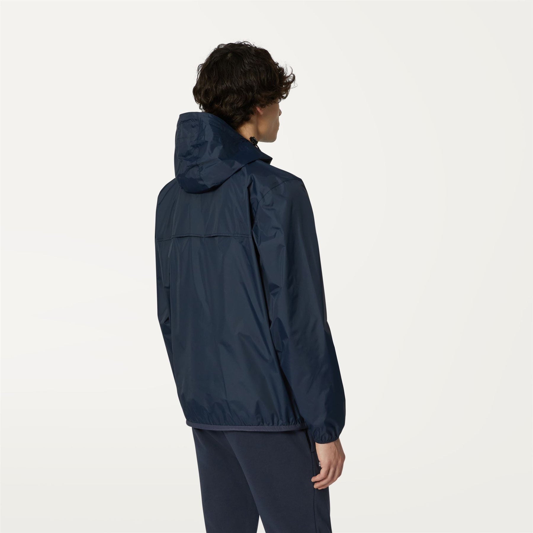Leon - Packable Quarter Zip Rain Jacket in Blue Depht
