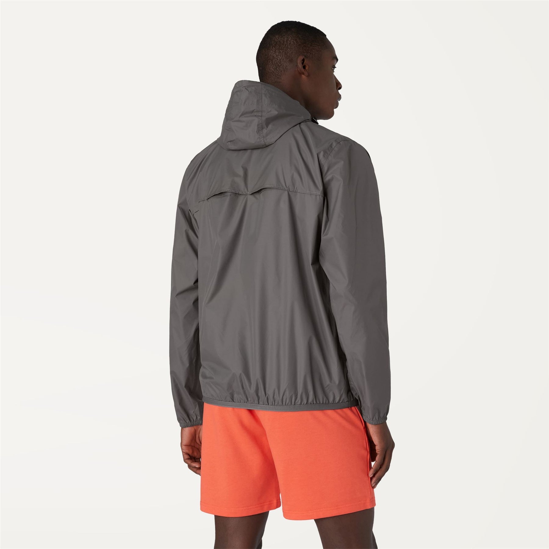 Leon - Packable Quarter Zip Rain Jacket in Grey Smoke