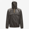 Leon - Packable Quarter Zip Rain Jacket in Grey Smoked