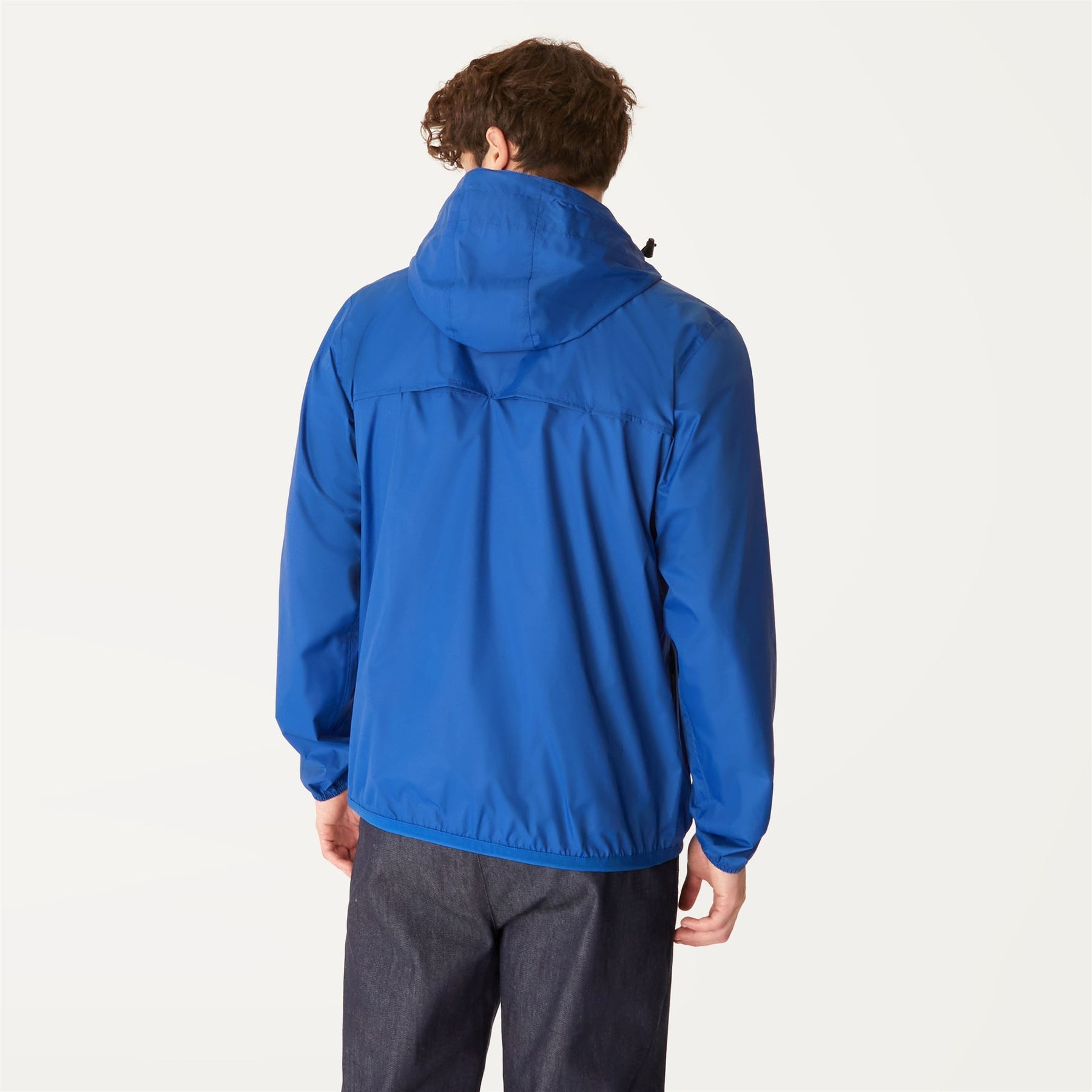 Claude - Unisex Packable Full Zip Waterproof  Rain Jacket in Blue Royal Marine