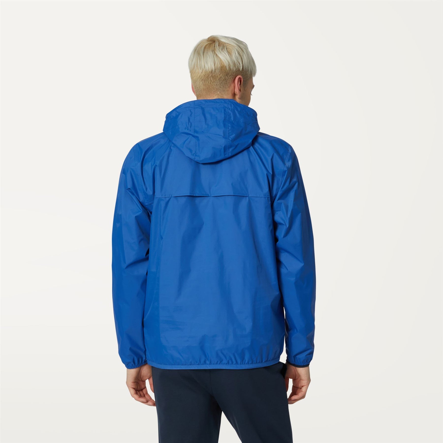 Leon - Packable Quarter Zip Rain Jacket in Blue Royal Marine