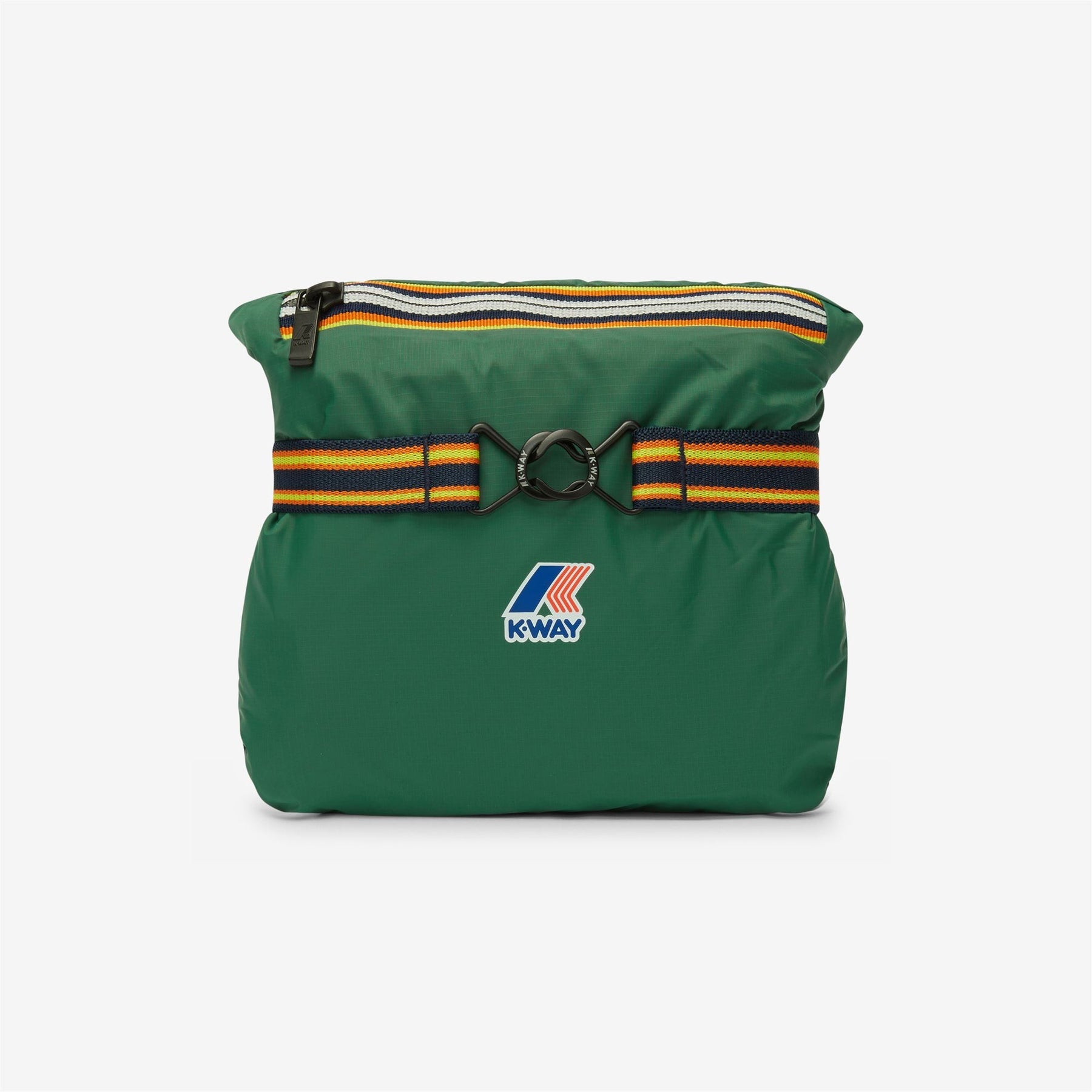 Claude - Unisex Packable Full Zip Waterproof  Rain Jacket in Green Dark