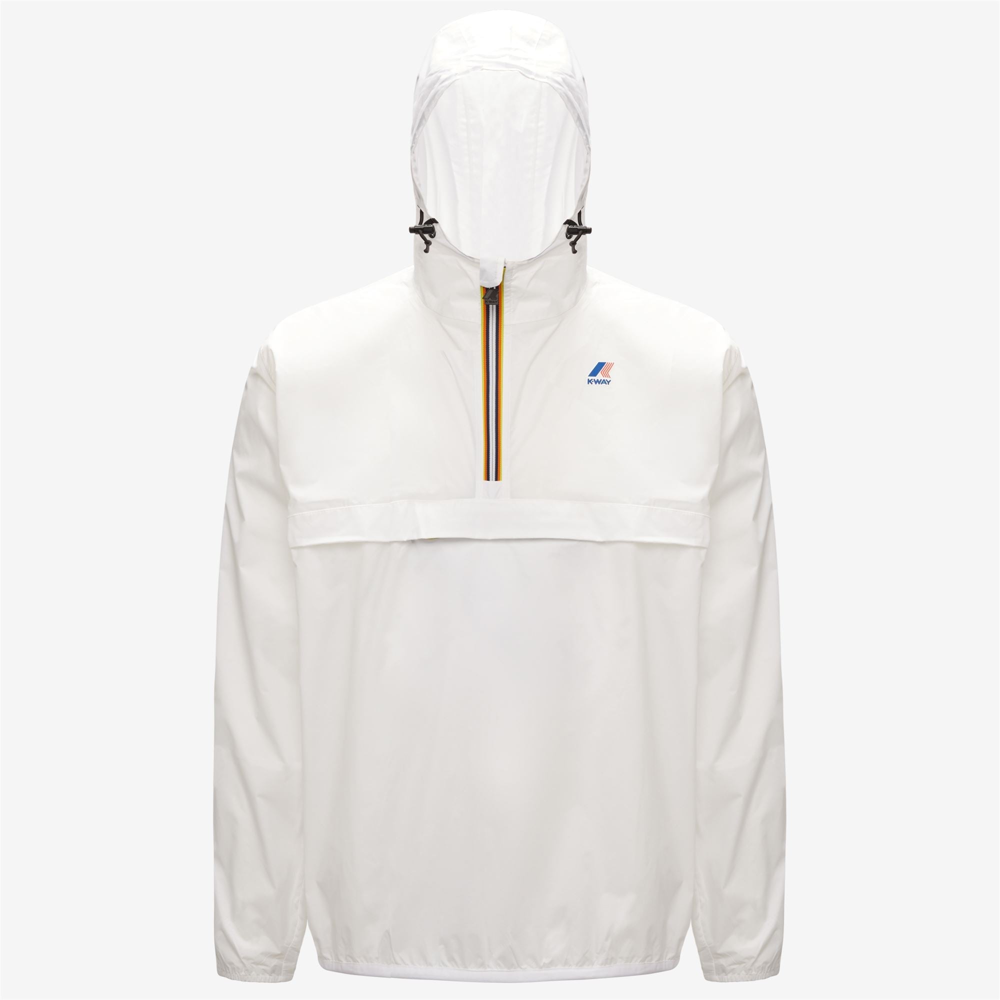 Leon - Packable Quarter Zip Rain Jacket in White