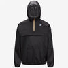 Leon - Packable Quarter Zip Rain Jacket in Black